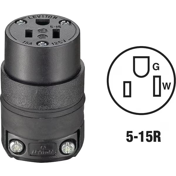 3-Wire 2-Pole Cord Connector