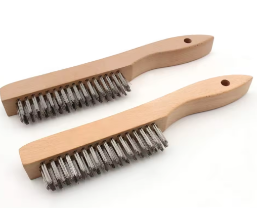 Wooden Carbon Steel Wire Brush